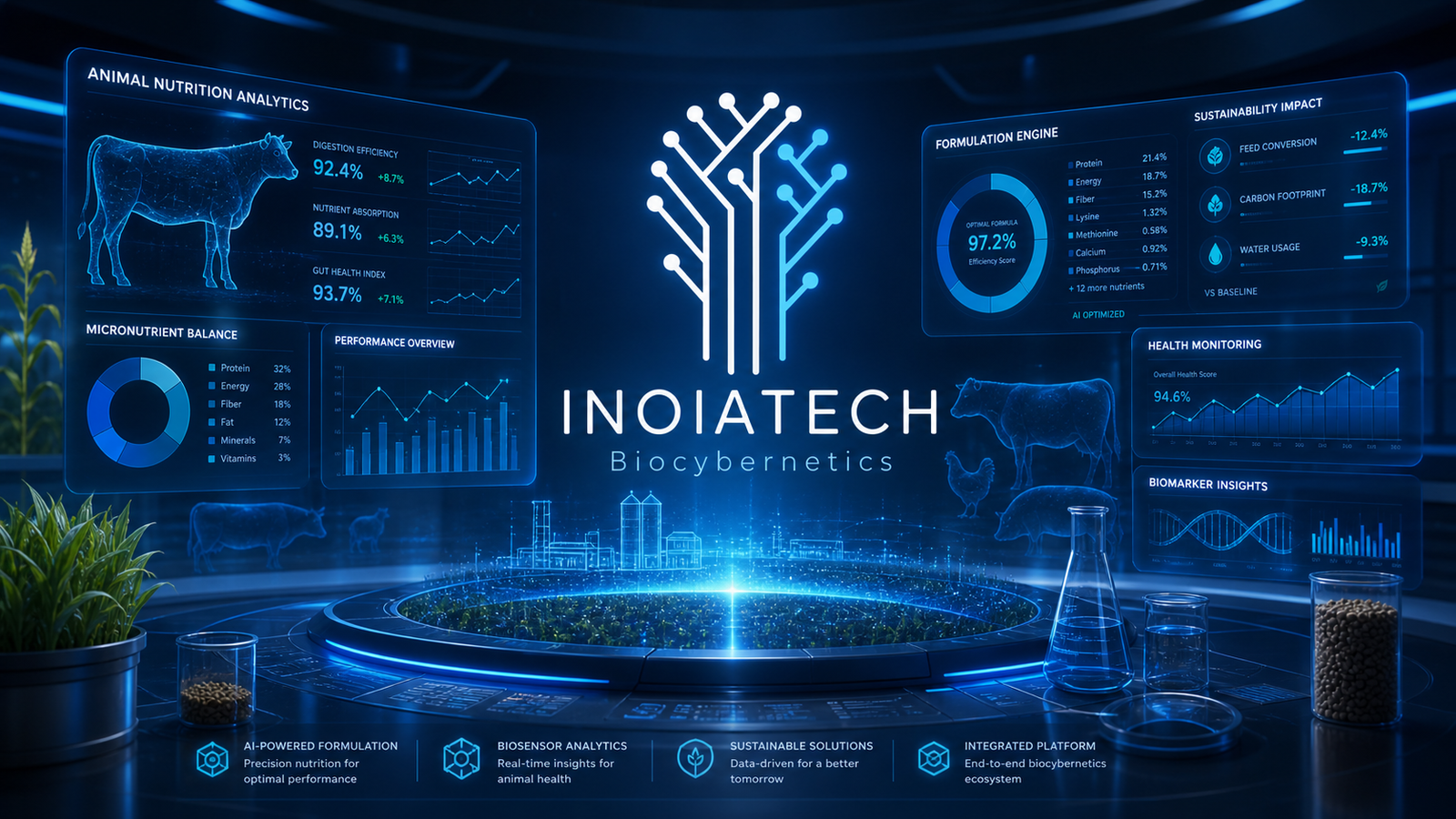 INOIATECH Biocybernetics digital command center
